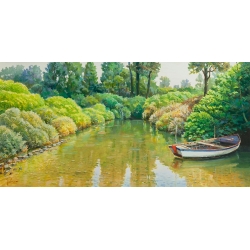 River wall art, In the quiet of the clearing by Adriano Galasso