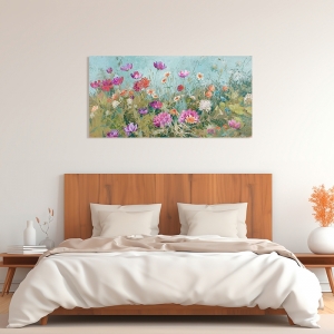 Art print, Flowers in a Summer Breeze by Nel Whatmore