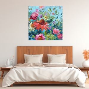 Kunstdruck, Leinwandbild, Wildblumen III von Nel Whatmore