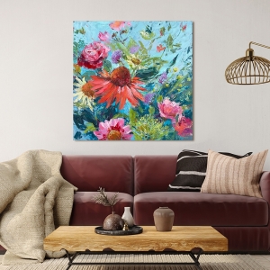 Kunstdruck, Leinwandbild, Wildblumen III von Nel Whatmore