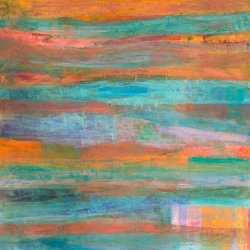 Colorful abstract canvas, Harmony of Light by Italo Corrado