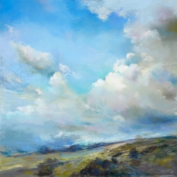 Cuadro paisaje, Nubes al viento del norte de Nel Whatmore