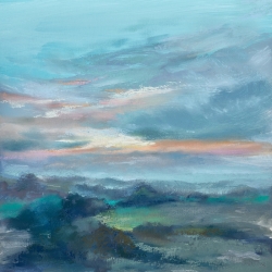 Tableau sur toile paysage, Le ciel du Devon II de Nel Whatmore