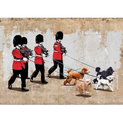 Street Art Leinwandbild, Die Garde der Königin, Masterfunk Collective