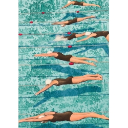 Quadro moderno nuoto, stampa su tela. Il tuffo di Steven Hill