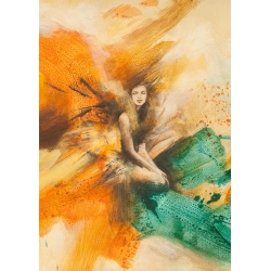 Quadro, dipinto moderno donna. Essence (detail) di Erica Pagnoni