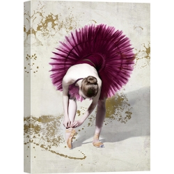 Wall art print and canvas. Teo Rizzardi, Purple Ballerina