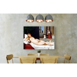 Cuadro en canvas. Tiziano, Venus de Urbino (Venus del perrito)