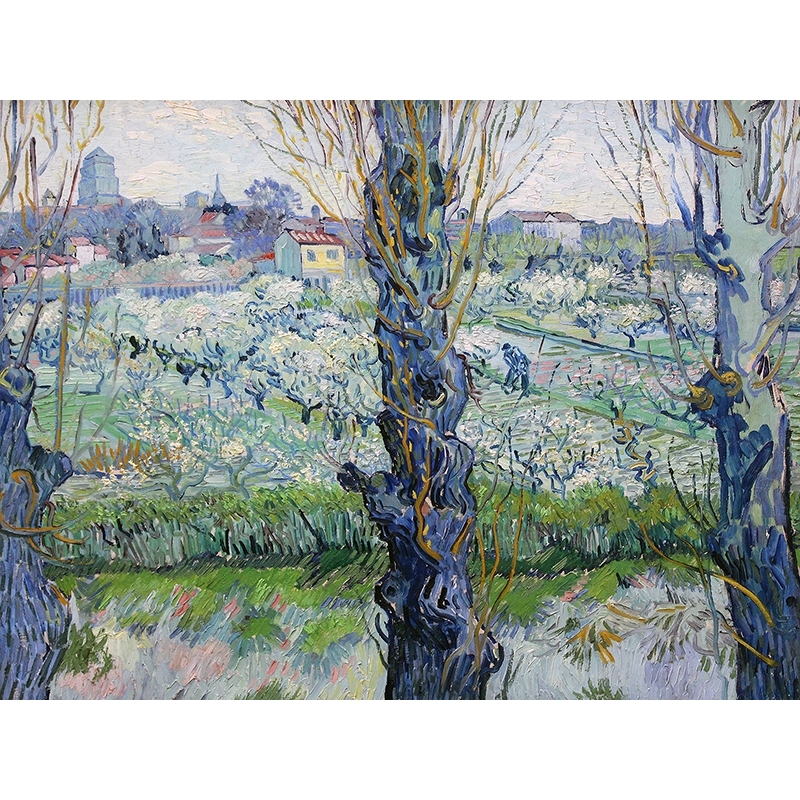 Quadro, stampa su tela, Vista di Arles di Vincent van Gogh
