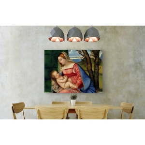 Leinwandbilder. Tiziano, Madonna mit Kind