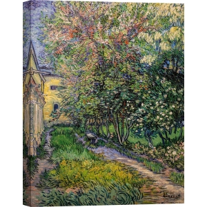 Art print The garden at the asylum at Saint-Rémy by van Gogh