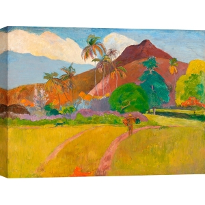 Tableau sur toile, affiche, Paysage Tahitien de Paul Gauguin