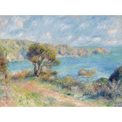 Quadro su tela, Vista a Guernsey, 1883 di Pierre-Auguste Renoir