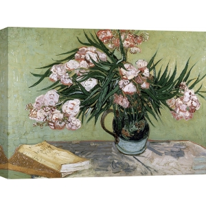 Tableau sur toile. Vincent van Gogh, Vase avec des lauriers roses