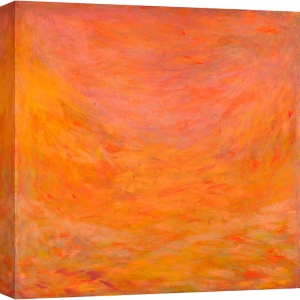 Orange abstract canvas, Auroras, Reflected Light, Italo Corrado