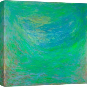 Tableau abstrait vert, Aurores (Reflets de l'eau), Italo Corrado