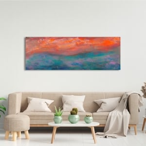 Abstract print and canvas, Auroras (Storm) by Italo Corrado