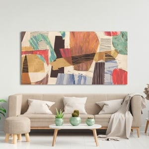 Modern abstract art print and canvas, Bebop by Sven Dorn