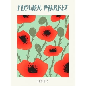 Stampa papaveri, Flower Market: Poppies di Atelier Deco