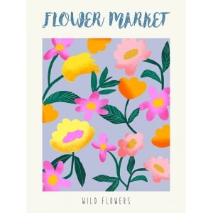 Tableau sur toile et affiche, Flower Market: Wild flowers II