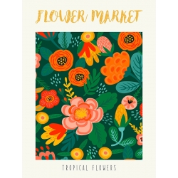 Art print and canvas, Flower Market: Tropical flowers by Atelier Deco