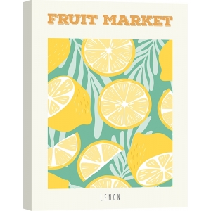 Cuadro, lámina, poster limones, Fruit Market: Lemon