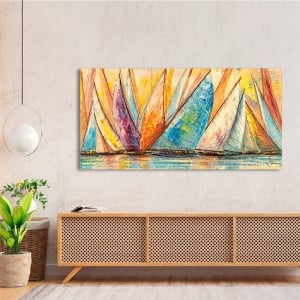 Art print and canvas, Multicoloured sails by Luigi Florio