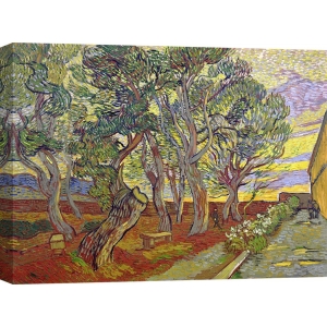 Quadro, stampa su tela. Vincent van Gogh, Il giardino dell'ospedale di Saint Paul
