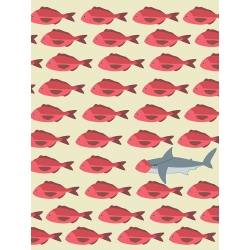 Poster y lámina de peces, Red Fish de Steven Hill