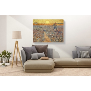 Wall art print and canvas. Vincent van Gogh, The Sower