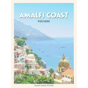 Tableau sur toile, poster et affiche, Amalfi Coast: Positano