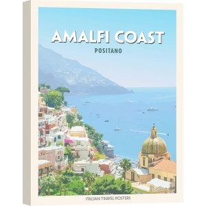 Poster, print and canvas, Amalfi Coast: Positano by Atelier Deco