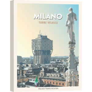 Poster, print and canvas, Milano: Torre Velasca by Atelier Deco