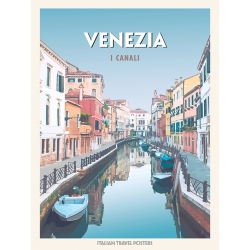 Poster, Kunstdruck, Leinwandbild Venezia: I canali