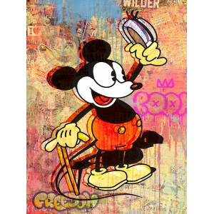 Kunstdruck, Leinwandbild Pop Art Mickey, Eric Chestier