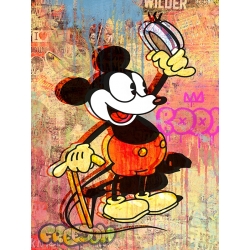 Art print and canvas, Pop Art Mickey by Eric Chestier