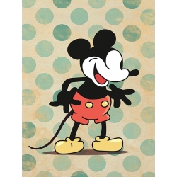 Cuadro en lienzo y lámina vintage, Polka Dot Mickey, Eric Chestier