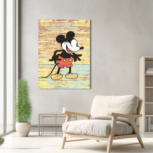 Tableau sur toile et affiche, Vintage Mickey de Eric Chestier