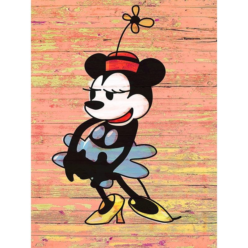 Tableau sur toile et affiche, Vintage Minnie de Eric Chestier