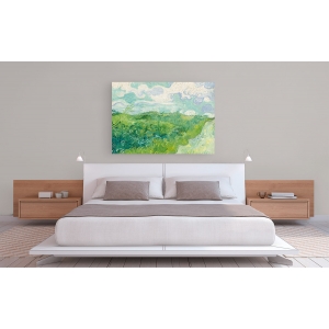 Cuadro en canvas. Vincent van Gogh, Campos de trigo verde, Auvers