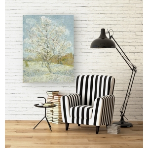 Wall art print and canvas. Vincent van Gogh, The Pink Peach Tree