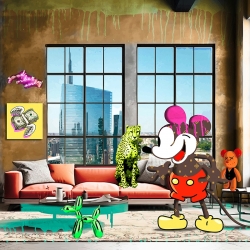 Pop Art print and canvas, Lofts in Milan by Gerard Madau