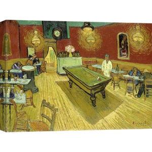 Quadro, stampa su tela. Vincent van Gogh, Il caffé di notte (dettaglio)