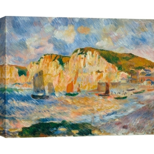 Cuadro en lienzo y lámina, Mer et falaises, France, Renoir