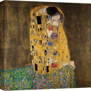 Quadro, stampa su tela, Il bacio di Gustav Klimt