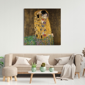 Quadro, stampa su tela, Il bacio di Gustav Klimt