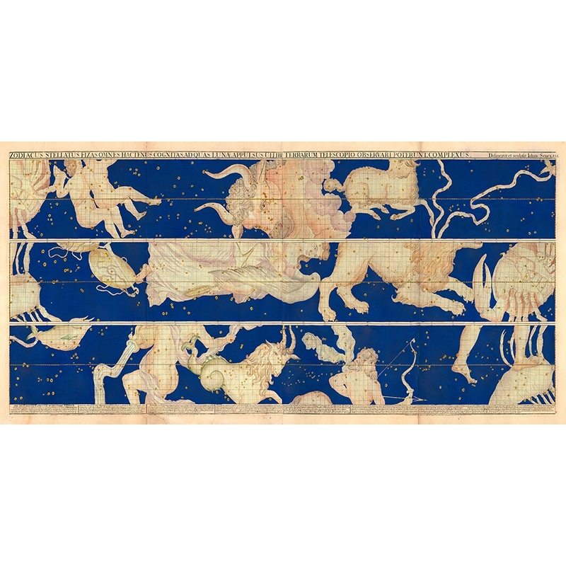 Kunstdruck, Leinwandbild Zodiacus Stellatus, John Senex