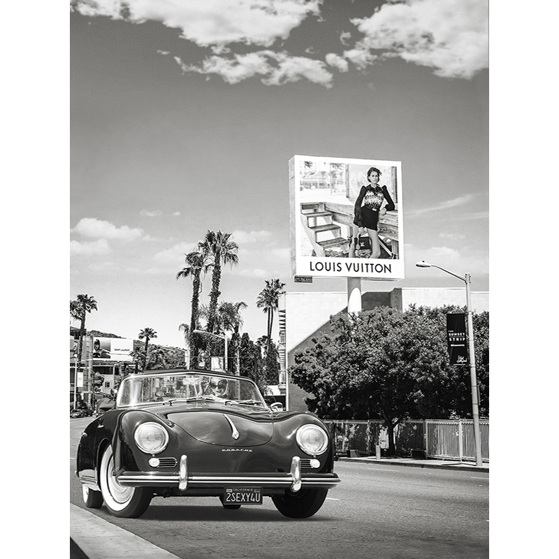 Fashion photo print, Sunset Strip, West Hollywood