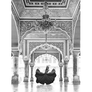 Fashion photo print, Palace in Jaipur, India (BW)