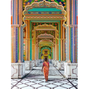 Cuadro en lienzo y lámina, Patrika Gate, Jaipur, India